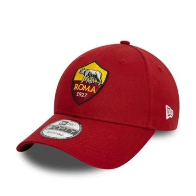 Afbeelding van New Era AS Roma Cotton Core 9FORTY Crest Red, Zwart, M/L