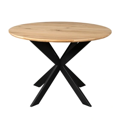 Afbeelding van Starfurn Ferris eettafel rond ø110 cm naturel Hout