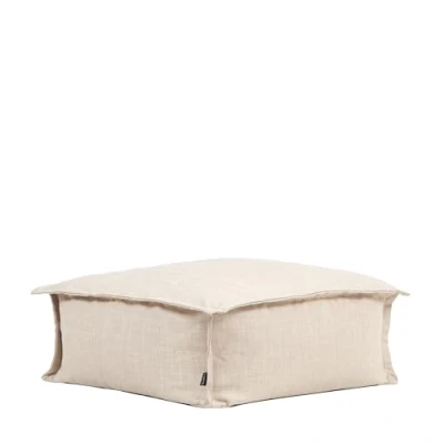 Afbeelding van icon &quot;Vita&quot; Voetenbank voor Binnen en Buiten, Beige, XXL Zitzak Stoel met Vulling, Poef, Woonkamerzitzakken