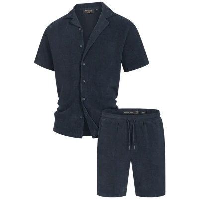 Afbeelding van Indicode Jeans SET Zandro Overhemd, Heren, Maat: Small, Sky captain