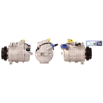 Afbeelding van LUCAS ACP607 AC Compressor PAG 46 R134a Met pakkingen BMW: 7 (E65, E66, E67) 730d 3.0 2002 2005