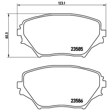 Afbeelding van Brembo Remblokset P 83 055