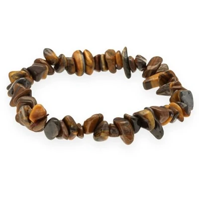 Afbeelding van Lebensquelle Plus tijgeroog splinterarmband, hoogwaardige edelsteenarmband, 18 centimeters, Edelsteen, Lepidoliet