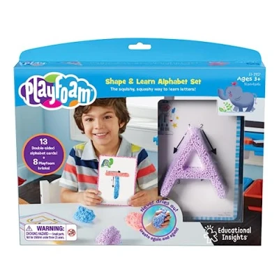 Afbeelding van Learning Resources Leerzaam Inzichten Playfoam Vorm geven aan en Leren Alfabet Peuter Gereedheid Werkzaamheid 21 Stuk Set