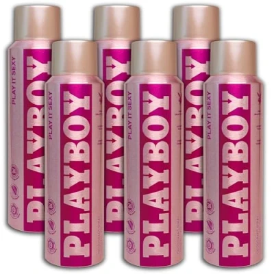 Afbeelding van 6 stuks Playboy Play It Sexy deodorant deodorant, x 150 ml