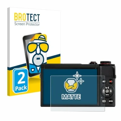 Afbeelding van BROTECT (2 Stuks) Antireflecterende Beschermfolie voor Canon PowerShot G7 X Mark III Anti Glare Screen Protector, Mat, Ontspiegelend