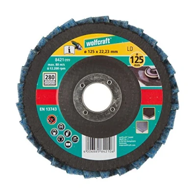 Afbeelding van Wolfcraft 8421099 Lamellenschuurschijf 125 x 22,23mm Fijn