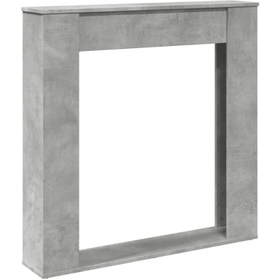 Afbeelding van vidaXL Haardombouw 100x20x100 cm bewerkt hout betongrijs