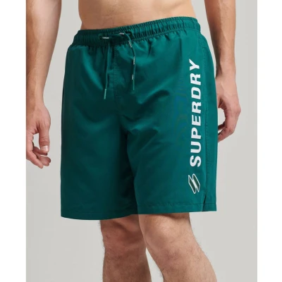 Afbeelding van SUPERDRY Code Applque 19Inch Zwemshort Heren Green XL