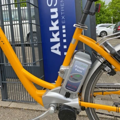 Afbeelding van E bike accu inclusief oplader geschikt voor Flyer Deluxe 36V NKY352B2, NKY370B2 Panasonic drive 36 Volt 17Ah 612Wh zitbuis