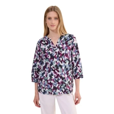 Afbeelding van Cecil Bedruckte Blouse, Dames, Maat: Large, Weiß
