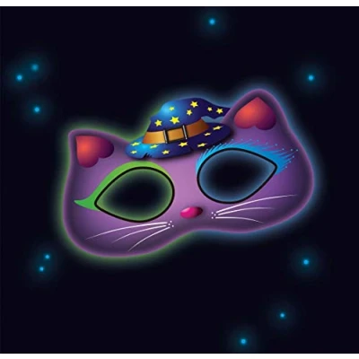 Afbeelding van Amscan Masker Glow In The Dark Kat