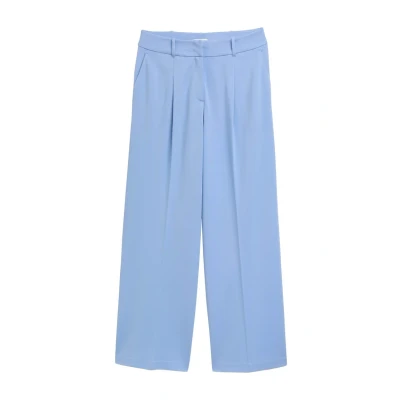Afbeelding van TOM Tailor LEA WIDE LEG Broek, Dames, Maat: 40x30, Flawless blue