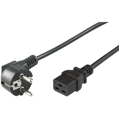 Afbeelding van Microconnect PE0771901 electriciteitssnoer Zwart 1 m CEE7/7 C19 stekker
