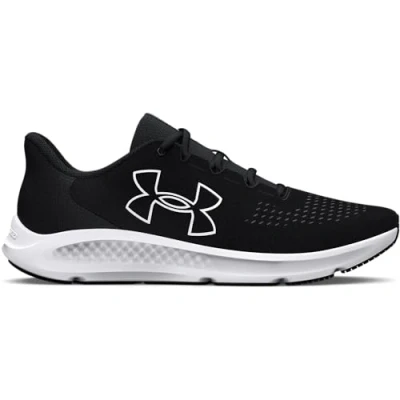 Afbeelding van Under Armour Charged Pursuit 3 Big Logo hardloopschoenen heren 3026518 001 zwart