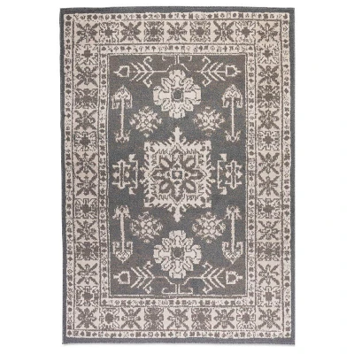 Afbeelding van Vloerkleed Vintage Flöde 160x235 cm Grijs 123vloerkleed.nl is de online webshop voor vloerkleden en woonaccessoires.