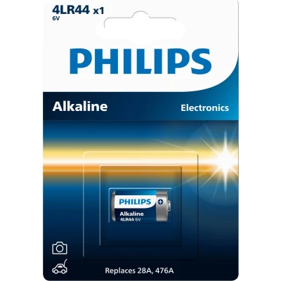 Afbeelding van Philips 4lr44 6v batterij alkaline LR44 476A PX28A L1325 1 stuks