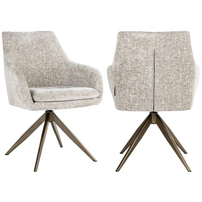Afbeelding van Richmond Interiors Eetkamerstoel Lisonne Pearl Island