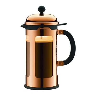 Afbeelding van Bodum CHAMBORD Koffiezetapparaat (French Press System, lekbescherming, roestvrijstalen frame, 1,0 liter) koper