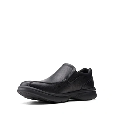 Afbeelding van Clarks Bradley Step Slipper voor heren, Blk Tumbled Lea, 45 EU Breed