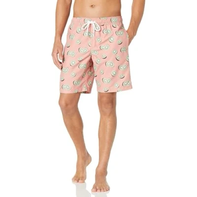 Afbeelding van Amazon Essentials Heren 9&quot; sneldrogende zwembroek, roze fruit, XL