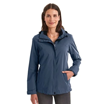 Afbeelding van killtec Women&#039;s Functioneel jack met afritsbare capuchon Inkele, dark navy, 34, 24073 000