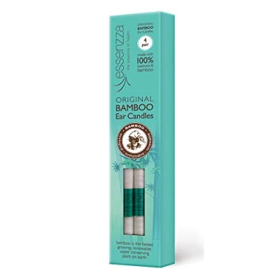 Afbeelding van Fuss Free Nat Ear candles bamboo 4 paar