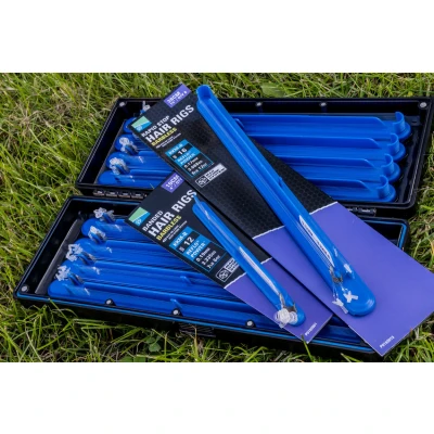 Afbeelding van Preston KKM B Rapid Stop Hair Rigs Barbless 38cm (8 pcs) Maat : haak 18 0.17mm