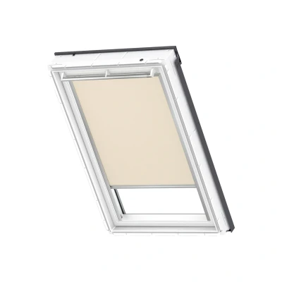 Afbeelding van VELUX Origineel Verduisterend Rolgordijn (DKL), Zilveren Kozijn, P10, 410, 3, Beige