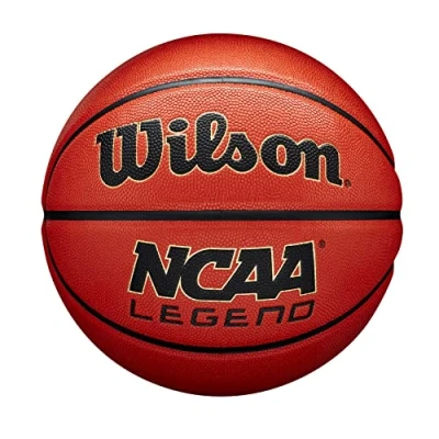 Afbeelding van Basketbal Wilson NCAA Legend Wit Oranje Leer Imitatieleer 7