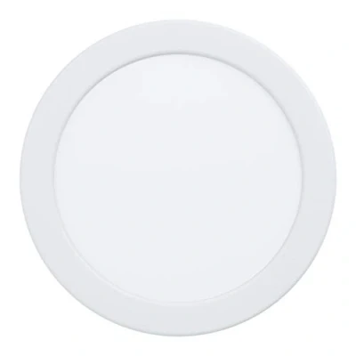 Afbeelding van EGLO LED inbouwspot Fueva 5, Ø 16,6 cm, spot van staal en een kunststof lichtoppervlak, inbouwlamp in wit, vlak, lage inbouwdie