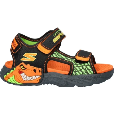 Afbeelding van Skechers Creature Splash Sandalen voor kinderen, Maat: 32, Black/orange/lime Kunststof