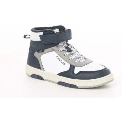 Afbeelding van s.Oliver Kinder Sneaker High 5 45101 43, White Comb, 35 EU, witte kam, EU