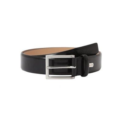 Afbeelding van LLOYD Leren Riem Leather Belt W80 Black Zwart