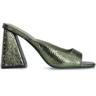 Afbeelding van sacha MIT Absatz Muiltjes met hak, Dames, Maat: 36, Green Schoenen