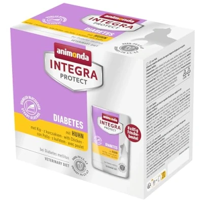 Afbeelding van 8 x 85 g animonda Integra Protect Adult Diabetes Kip kattenvoer nat