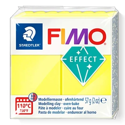 Afbeelding van Fimo effect neon geel nr. 101 57gram