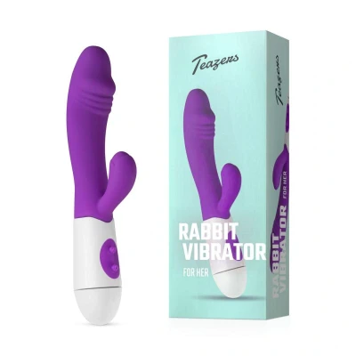 Afbeelding van Teazers Tarzan Vibrator Vibrators voor Vrouwen Rabbit Beginners Paars