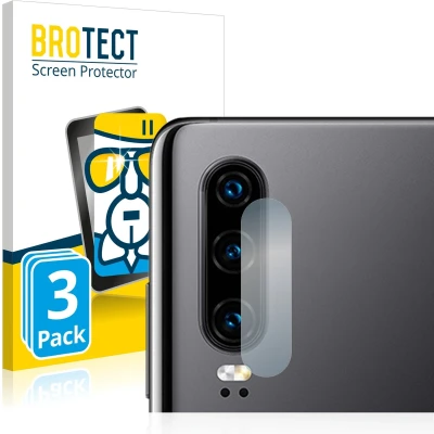Afbeelding van BROTECT Screenprotector voor Huawei P30 (ALLEEN Camera Lens) Folie Beschermfolie Beschermglas transparant (3 Stuks)