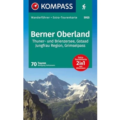 Afbeelding van KOMPASS Wanderführer Berner Oberland, 70 Touren mit Extra Tourenkarte: GPS Daten zum Download: 5925