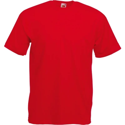 Afbeelding van Fruit Of The Loom Heren Valueweight T shirt met korte mouwen (Rood)