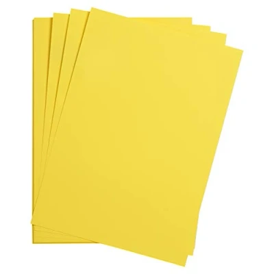 Afbeelding van Clairefontaine Ref 975354C Maya glad gekleurde tekenkaart (verpakking van 25 vellen) 185gsm A3 (42 x 29,7cm) Citroenkleur Diep geverfd, zuurvrij, pH neutraal