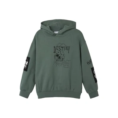 Afbeelding van Name it Nkmstroels Hoodie voor kinderen, Maat: 122/128, Dark forest