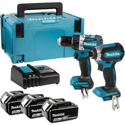 Afbeelding van Makita DLX2189T3J 18V Accu 2 delige Combopack DDF484 + DTD153 3x 5.0Ah In Mbox