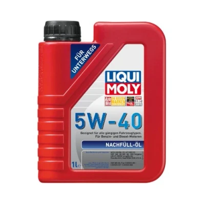 Afbeelding van LIQUI MOLY Nachfüll Öl 5W 40 Navulolie 1 L Synthesetechnologie Motorolie SKU: 1305