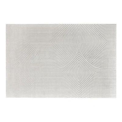 Afbeelding van douceur d&#039;intérieur, Rechthoekig tapijt (140 x 200 cm) Geode Naturel, Viscose Reliëf