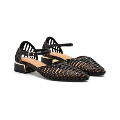 Afbeelding van Gioseppo Fletcher Ballerina&#039;s met enkelbandjes, Dames, Maat: 37, Black Leer