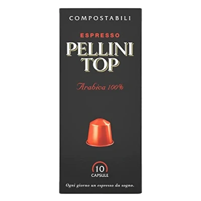 Afbeelding van Pellini Top 100% Arabica espressocapsules — Middelmatig gebrande Italiaanse koffiecapsules Nespresso compatibel, 120 capsules