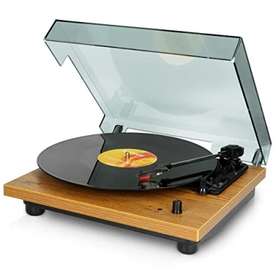 Afbeelding van Lenco LS 10WD Platenspeler met ingebouwde speakers Hout Wood