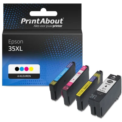 Afbeelding van Huismerk Epson 35XL (T3596) Inktcartridge 4 kleuren Voordeelbundel
